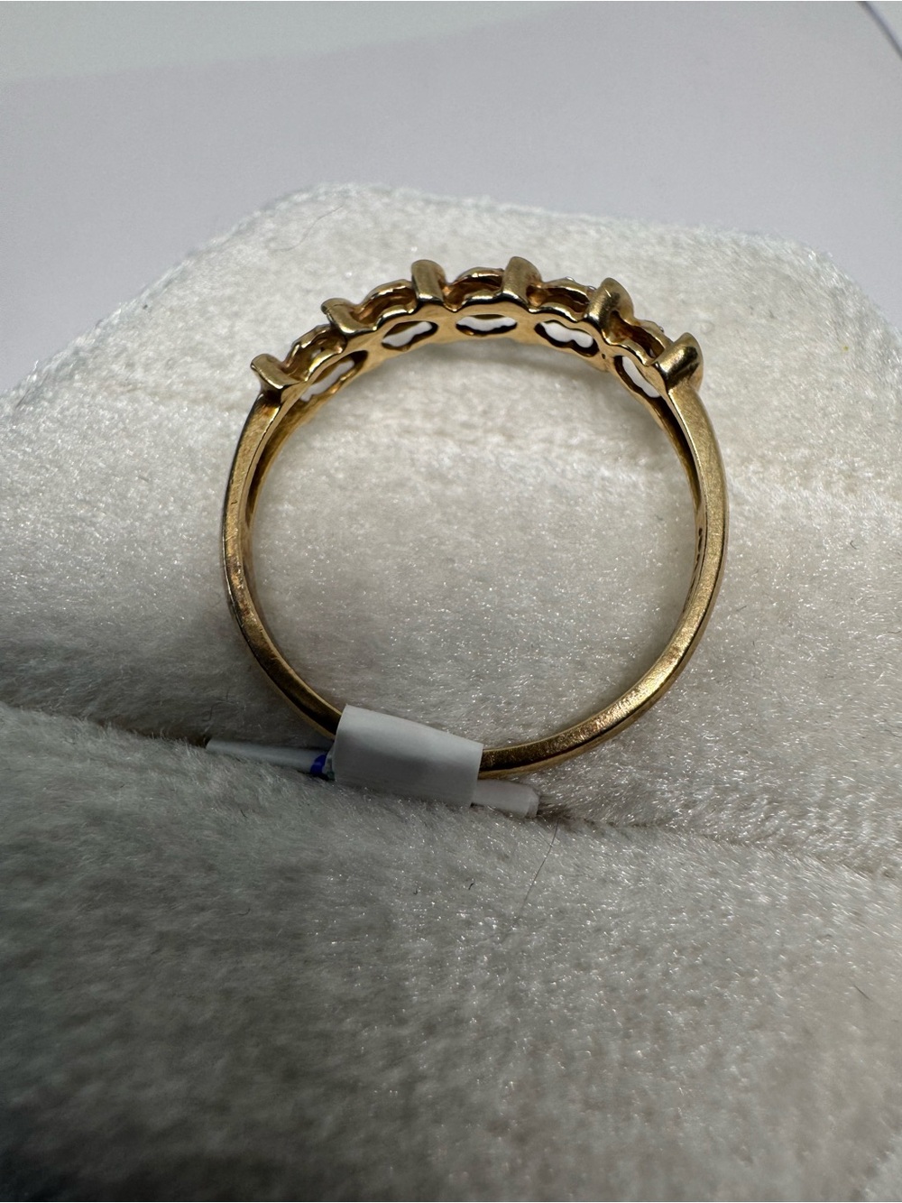 Vintage 10K Yellow Gold Natural Diamond Ring Size 6.5 | Fine Jewelry - Picture 9 of 14